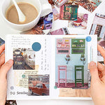 HASTHIP Stickers for Journal and Scrapbook with 55 Pcs Self Adhesive Metal Mucha Girls Designs