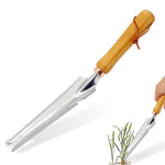HASTHIP® 5 in 1 Garden Weeder Hand Tool - 34CM Manual Weeder Tools - Stainless Steel Gardening Weeder Tool - Home Garden Weed Removal Tool - Multifunctional Fishtail Weeder - Suitable for Garden&Lawn