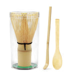 HASTHIP® Japanese Matcha Tea Set - Bamboo Matcha Whisk Set with Traditional Scoop,Tea Spoon,Whisk Holder - Ceremony Accessories for Preparing Authentic (Yellow)