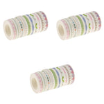 HASTHIP Flower Washi Masking Tape for Scrapbooking and Crafts featuring 10 m Length | 8 mm Width Washi Material Stickers