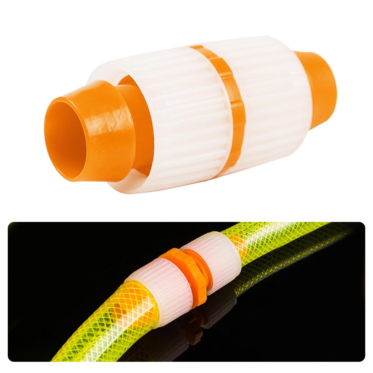 HASTHIP Garden Hose Connector for Gardening with Quick Release ABS Plastic Joint 2PCS