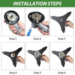 HASTHIP® 2Pcs Brush Cutter Heads Trimmer Head