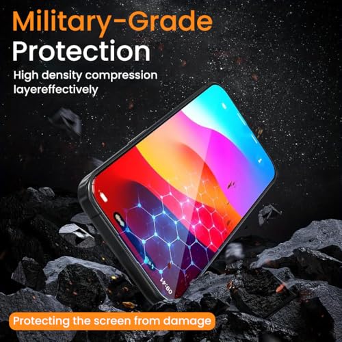 HASTHIP® Compatible with iPhone 13 2pcs HD Screen Protectors Anti-scratch Tempered Glass Screen Protector with Screen Alignment Tool & Accessories Pack