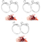 HASTHIP Adjustable Crochet Ring Set for Finger Knitting with Open Design | 6PCS 0.73–0.94 in