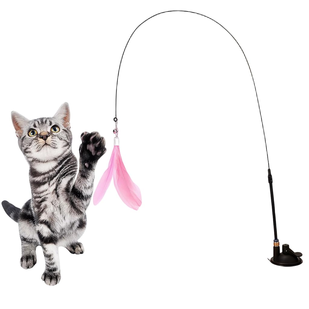 HASTHIP® Cat Teaser with Bell, Pink