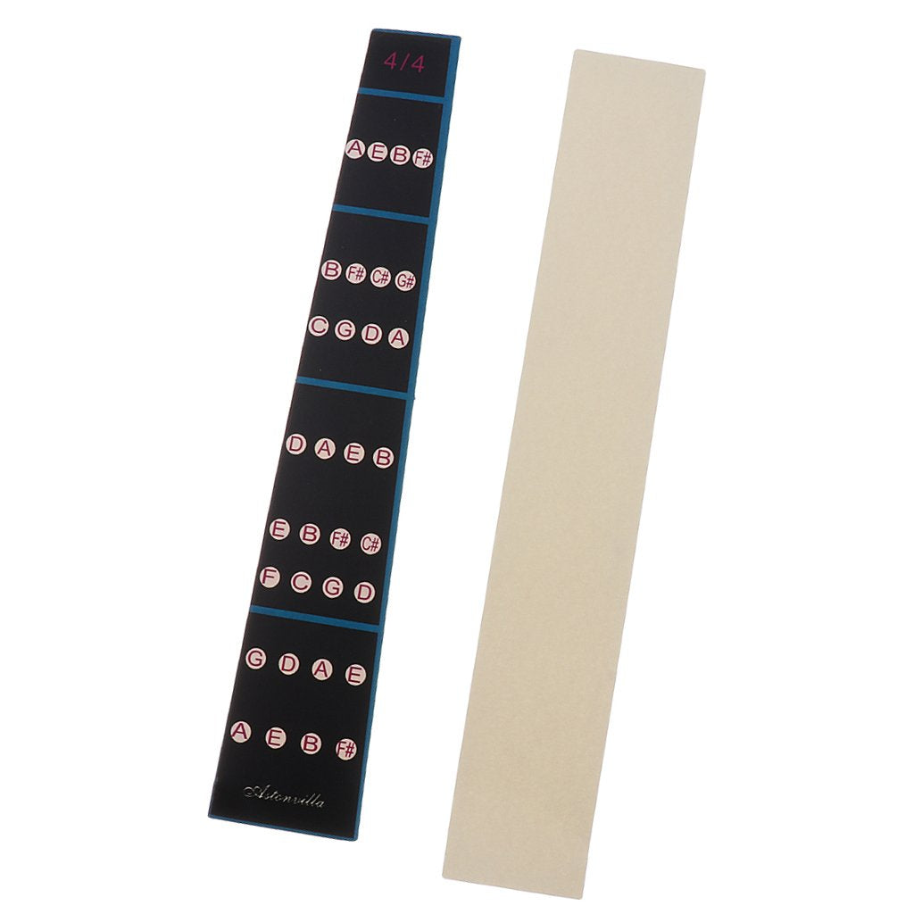HASTHIP Violin Finger Guide for 4/4 Full Size Violin with Musical Alphabet Chart | 2PCS