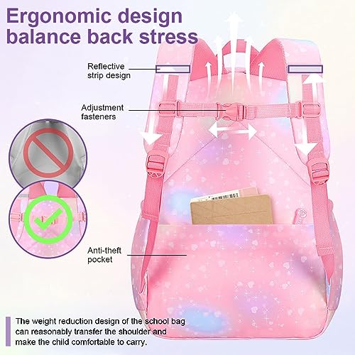 HASTHIP® Mochilas Escolares para Niñas de Primaria