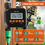 HASTHIP® Watering Timer, Programmable Water Timer for Garden Hose, IPX5 Waterproof Outdoor Sprinkler Timer, Irrigation/Sprinkler Timer for Lawns/Patio/Farm, Automatic/Watering Timer with Rain Delay