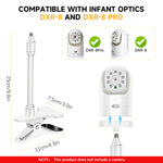 HASTHIP® Clip Mount for Home Security Camera Baby Monitor Camera, Flexible Gooseneck Baby Monitor Holder