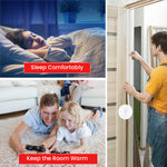 HASTHIP® 19.69ft Door Seal Strip Self Adhesive Door Frame Seal Strip Cushioning Hollow Out Door Seal Strip Cuttable Door Seal Strip Noise Reduction Door Frame Seal Strip, White