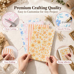 HASTHIP Double-Sided Floral Scrapbook Paper, 60 Sheets, 20 Vintage Designs for Journals and Crafts