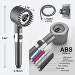 HASTHIP Shower Head for Bathroom with 1.5m Hose featuring 3 Spray Modes and Filtration Core