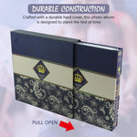 HASTHIP Photo Album for 4x6 and 5x7 Photos with 600 Pockets and Vintage Embossed Cover | Blue