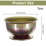 HASTHIP Diwali Decorative Bowls Set for Festive Decor with Lotus Holders & Golden Alloy Finish