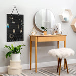 HASTHIP Hanging Jewellery Organizer for Women with 200 Pair Capacity and Felt Display Board