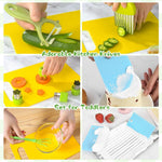 HASTHIP Kids Kitchen Set 20 Pcs for Baking and Cooking with Stainless Steel Crinkle Cutter | Safe DIY Tools for Toddlers and Children
