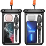 HASTHIP® Funda Impermeable Flotante para Móvil [hasta 10 Pulgadas],Bolsa Estanca Universal IPX8 con Cuerda para iPhone 16 Pro Max/15/14/13/12/11,Galaxy S25 Ultra/S24/S23,Dry Bag Play