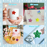 HASTHIP Glitter Star Stickers for Reward Charts 1000 pcs 1 inch Self Adhesive | 8 Colors
