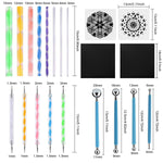 HASTHIP Mandala Art Kit for Beginners with Stencils and Brushes | DIY Painting Set for Kids and Adults