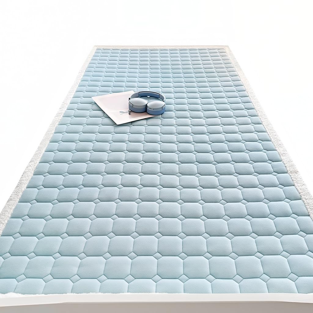 HASTHIP® Bed Mattress Quilted Bed Mattress 120cmx200cm, Fashion Light Blue Sleeping Mattress, Cozy Mattress Topper Soft Support Layer for Sleeping