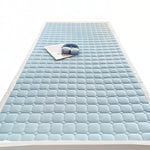 HASTHIP® Bed Mattress Quilted Bed Mattress 120cmx200cm, Fashion Light Blue Sleeping Mattress, Cozy Mattress Topper Soft Support Layer for Sleeping