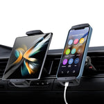 HASTHIP® Soporte para Tablet en Coche, Soporte Giratorio 360° para iPad y Teléfonos, Montaje en Salida de Aire Universal Compatible con Dispositivos de 6'' a 15'', Base Segura y Ajustable