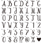 HASTHIP Alphabet Letter Stencils for DIY Painting with 42Pcs Interlocking PET Templates
