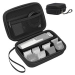 HASTHIP® Electric Grooming Shaver Organizer Bag Travel Case Bag with Handle, Built in Mesh Zipper Pocket, EVA Hard Shell Custom Mold Electric Shaver Carry Bag for Norelco Multigroom