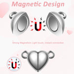HASTHIP Necklace Clasps for DIY Jewelry with Magnetic Connection and 12Pcs Alloy Set | Golden and Silver Extension Closures