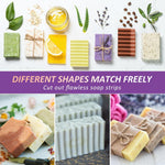 HASTHIP Silicone Soap Mold for DIY Soap Making 1200g Capacity with Wooden Box and Dual Cutters