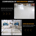 HASTHIP Floor Tiles Stickers for Walls and Floors with Self Adhesive PVC Design 2.5cm×5m | Black Golden Waterproof Tape