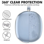 HASTHIP® Clear Case for AirPods Max Anti-Scratch TPU Cover for AirPods Max, One Pair TPU Protective Clear Case for AirPods Max, Accessories for AirPods Max