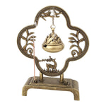 HASTHIP Incense Burner for Yoga and Meditation with Hanging Cone Holder and Alloy Design | Vintage Carved Zen Home Decor