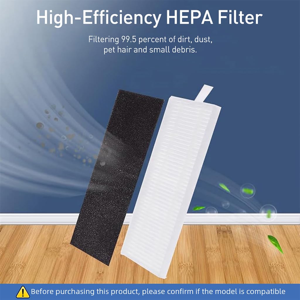 HASTHIP Replacement Parts for Ecovacs Deebot Y1 and Y1 Pro | 13Pcs Kit with Pads Brushes and Filters