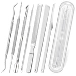 HASTHIP® Kit Profesional de 6 Piezas para Uñas Encarnadas,Herramientas de Pedicura en Acero Inoxidable,Limas y Elevadores Uñas con Caja Removedor Enterradas y Limpieza Precisa