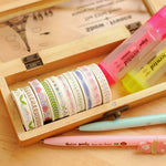 10 Pieces Flower Washi Tape Masking Tape Adhesive Decorative Tape Sticker for Scrapbooking