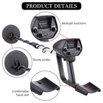 HASTHIP Metal Detector for Coins and Gold with 8 in Disc and Adjustable 30.7–42.1 in Shaft | Earphone Support and Dual Detection Modes