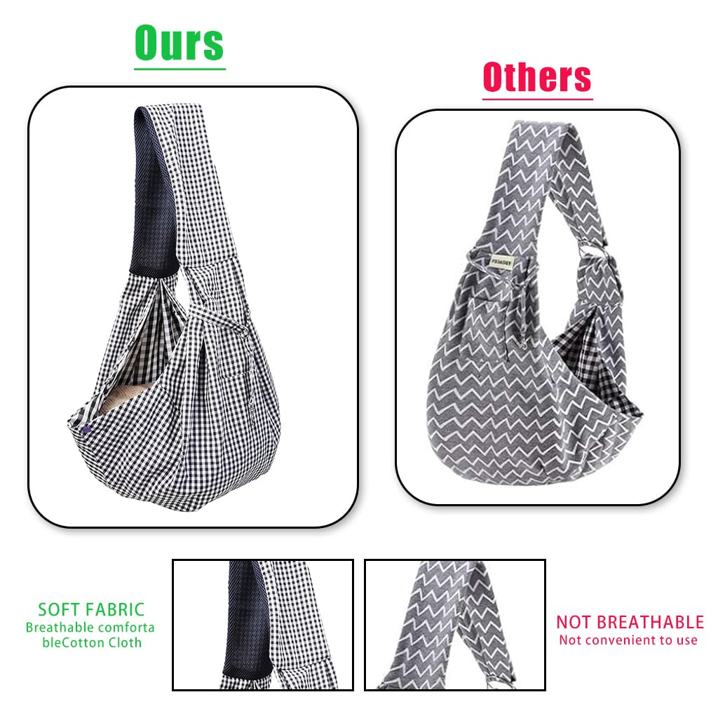 HASTHIP® Bolsa Transportadora para Perros y Gatos Pequeños, Mochila Plegable de Viaje con Correa Ajustable, Transpirable, Portátil y Duradera para Mascotas de hasta 6kg