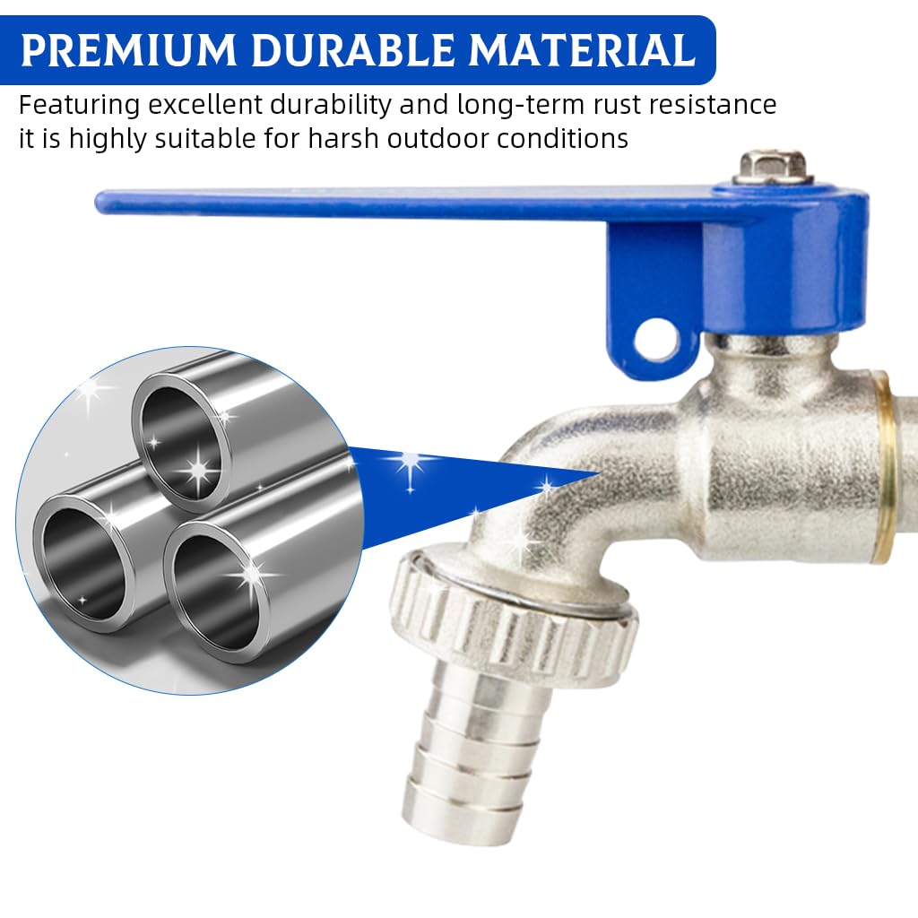 HASTHIP Tap Lock for Outdoor Spigots featuring 1/2 in Thread and Zinc Alloy Build | Garden Use