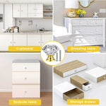 HASTHIP Cabinet Knob Pull Handle Set for Dresser and Drawers with 6 Pack 30mm Crystal Glass Diamond Knobs | Includes Screw Kit