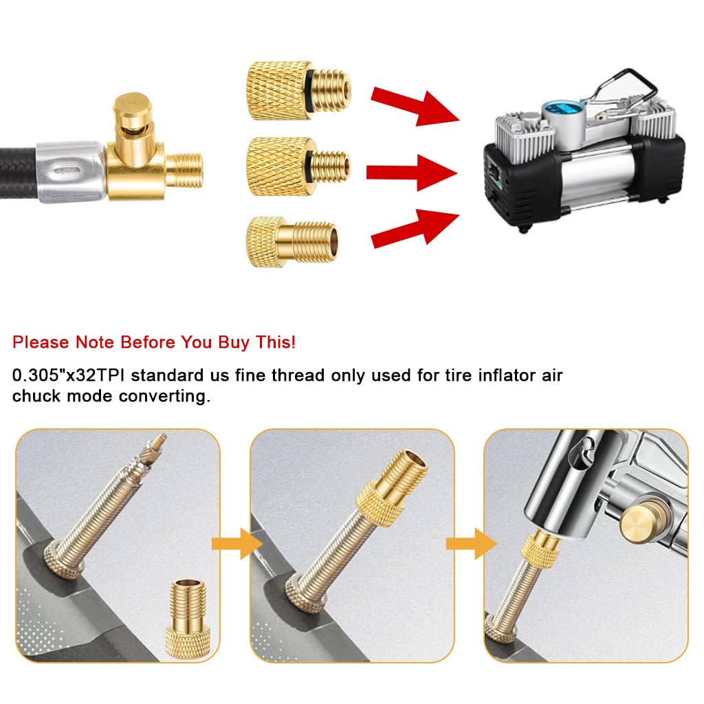 HASTHIP® APEX PERFORMANCE PRODUCTS Flexible Rubber Tire Iator Extension Hose with Built-In Deflation Valve & Quick-Connect Fitting, Universal Air Chuck Adapter for Car, Motorcycle, Bike, Durable