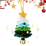 HASTHIP Crochet Christmas Tree for Holiday Décor with Bell and Handmade Green Ornament | Gift Idea