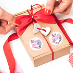 HASTHIP Thank You Stickers for Small Business with 500 Stickers and 50 Cards featuring Holographic Design | Color Laser Film for Gift Packaging