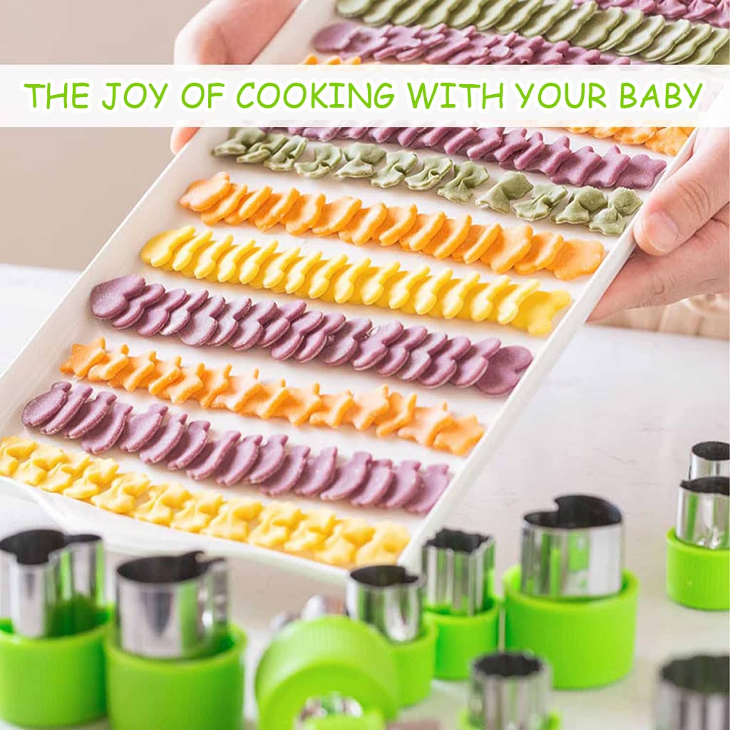 HASTHIP Cookie Cutter Shapes Set for Baking and Sandwiches with 9 Molds & PP Handle | Stainless Steel