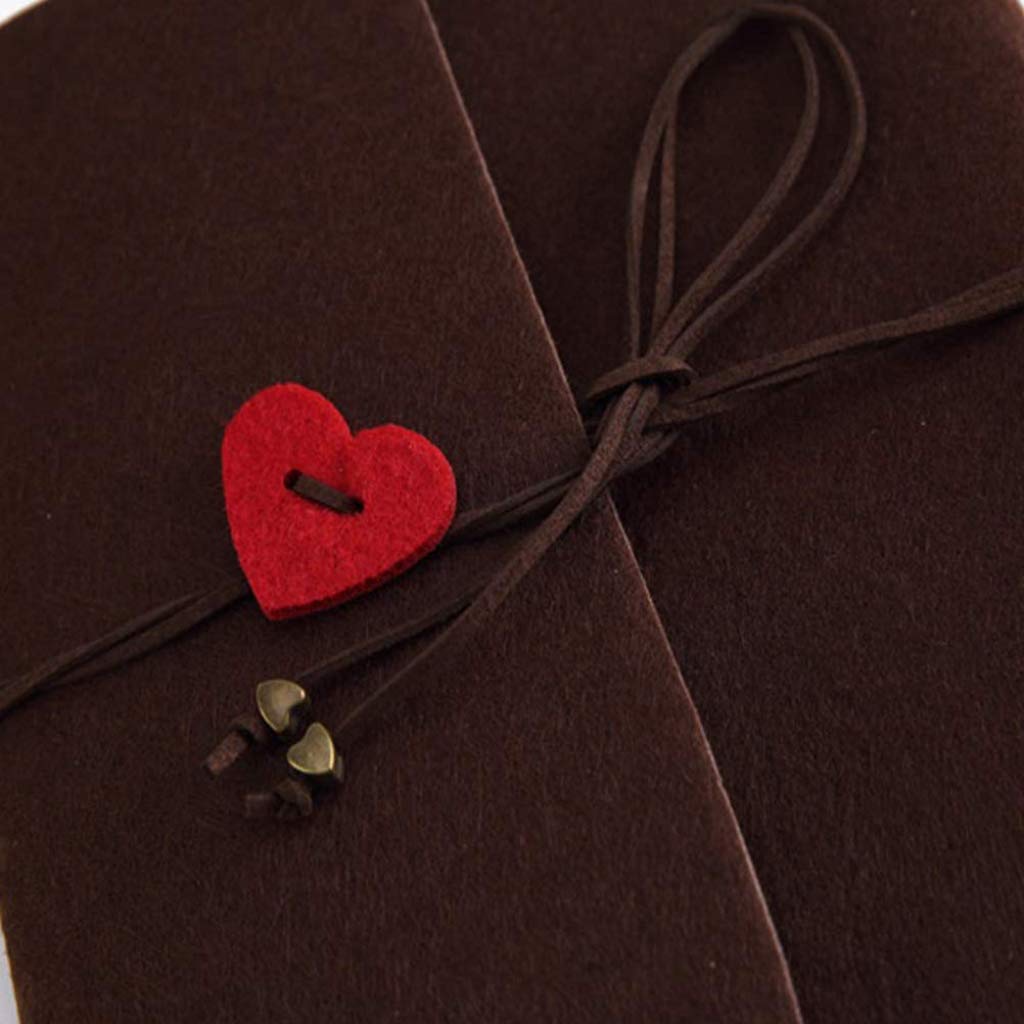 HASTHIP Photo Album for DIY Scrapbooking with 30 Sheets 7.5 x 6.9 in Felt Cover | Handmade Gift Book