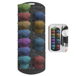 HASTHIP Nylon Hat Organizer for Baseball Caps with 14 Pockets featuring Easy‑Grab Layout | Grey Over Door Storage for Closet and Bedroom