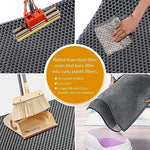 HASTHIP® Cat Litter Mat, 15.7*23.6 inches/40*60cm Litter Mat Double Layer Open Edge Design, Waterproof EVA Material, Durable and Washable, Cats Litter Box, Cat Litter Tray (Grey)