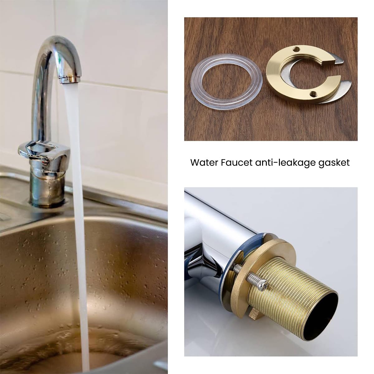 HASTHIP Faucet Fixing Tool Set for Kitchen Use featuring 1.22 in Copper Support Bracket | Easy Installation