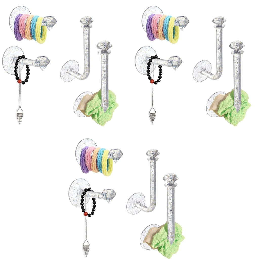 HASTHIP Headband Holder Stand for Hair Accessories with Adhesive L Shape Bars | 12PCS Clear Acrylic Organizer