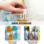 HASTHIP Refrigerator Divider Storage Organizers for Customizable Bins with 24pcs PP Inserts | Easy Slide-On Design for Neat Compartment Separation